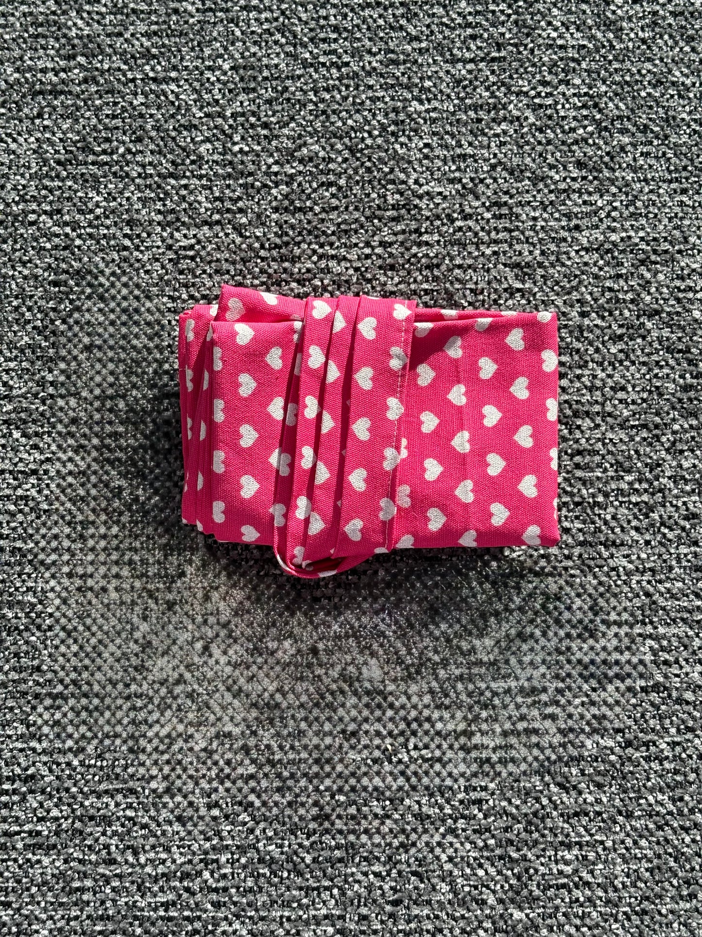Hot Pink Glitter Heart Tote Bag