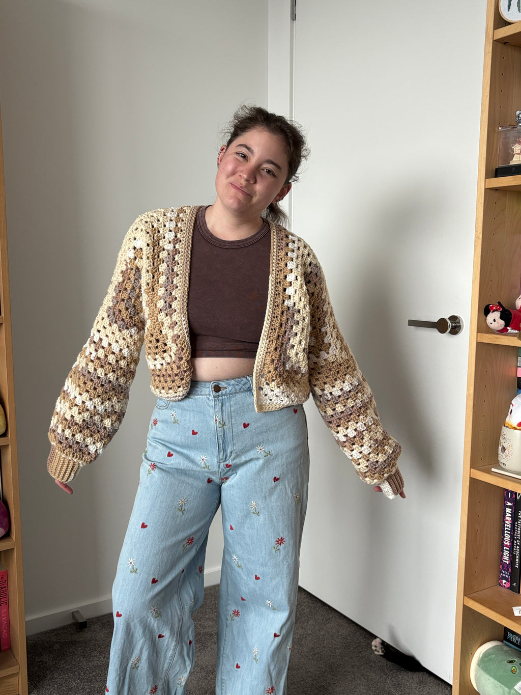 Small Neutrals Crochet Cardigan