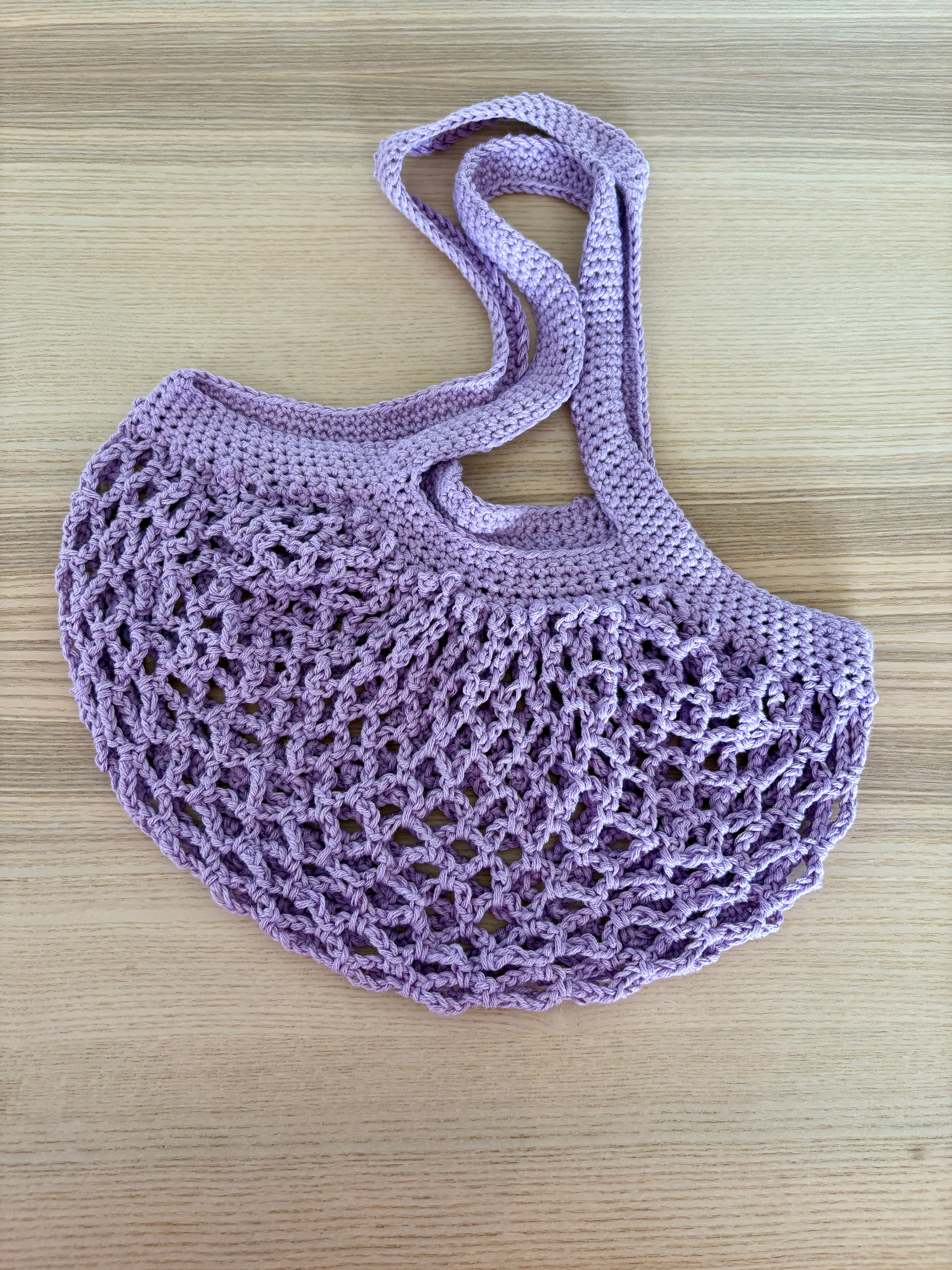 Lavender Mesh Market Bag