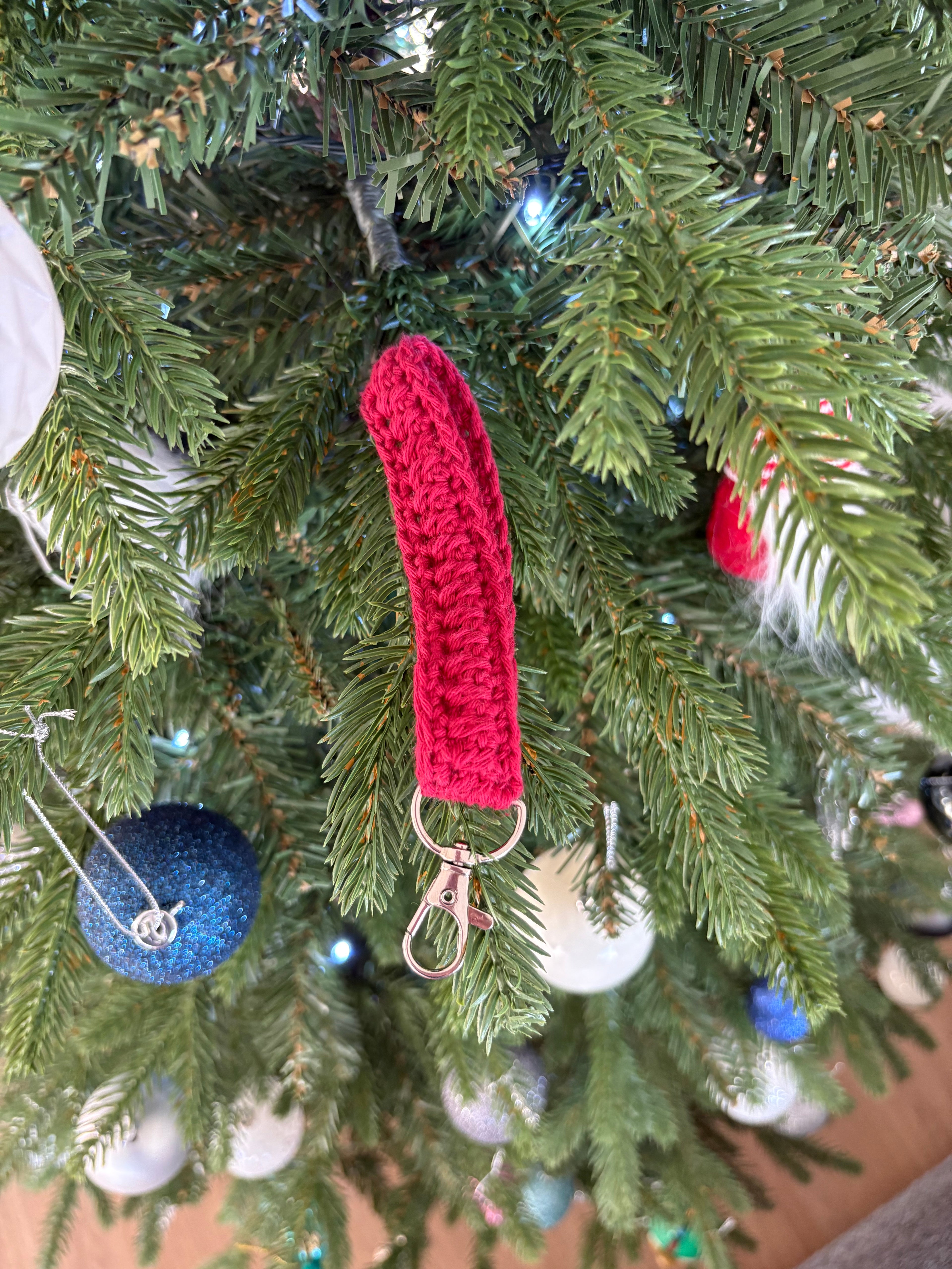 Christmas Red Wristlet