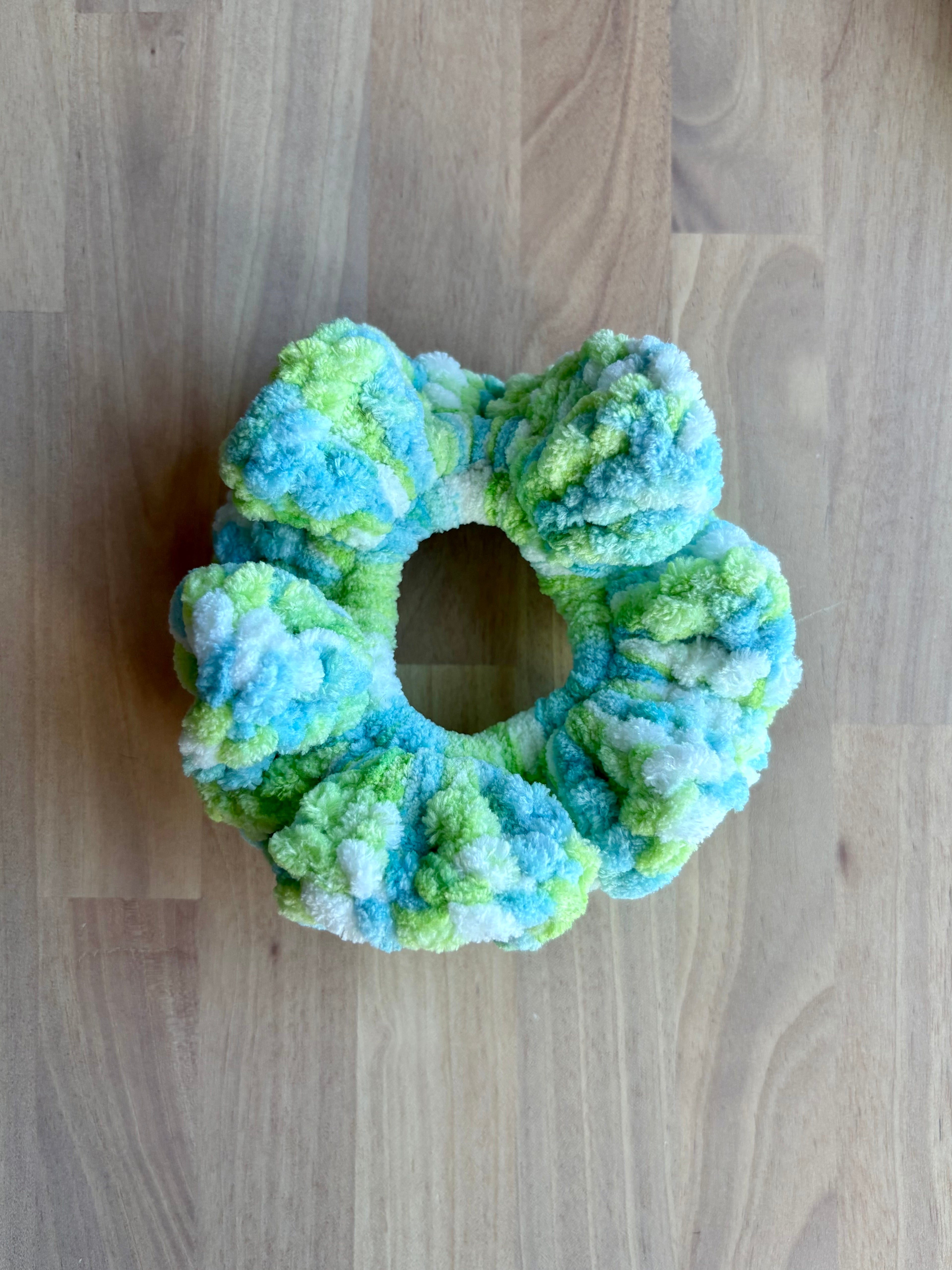 Pond Crochet Scrunchie