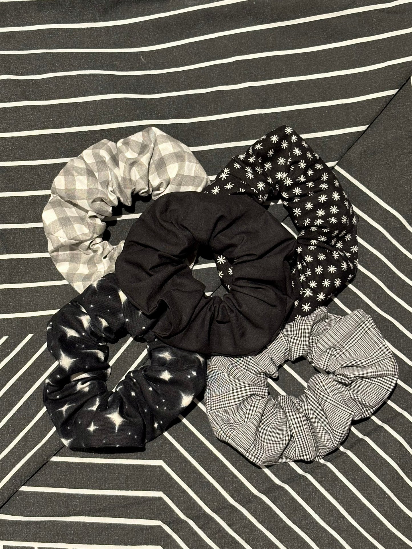 Black Collection Scrunchies