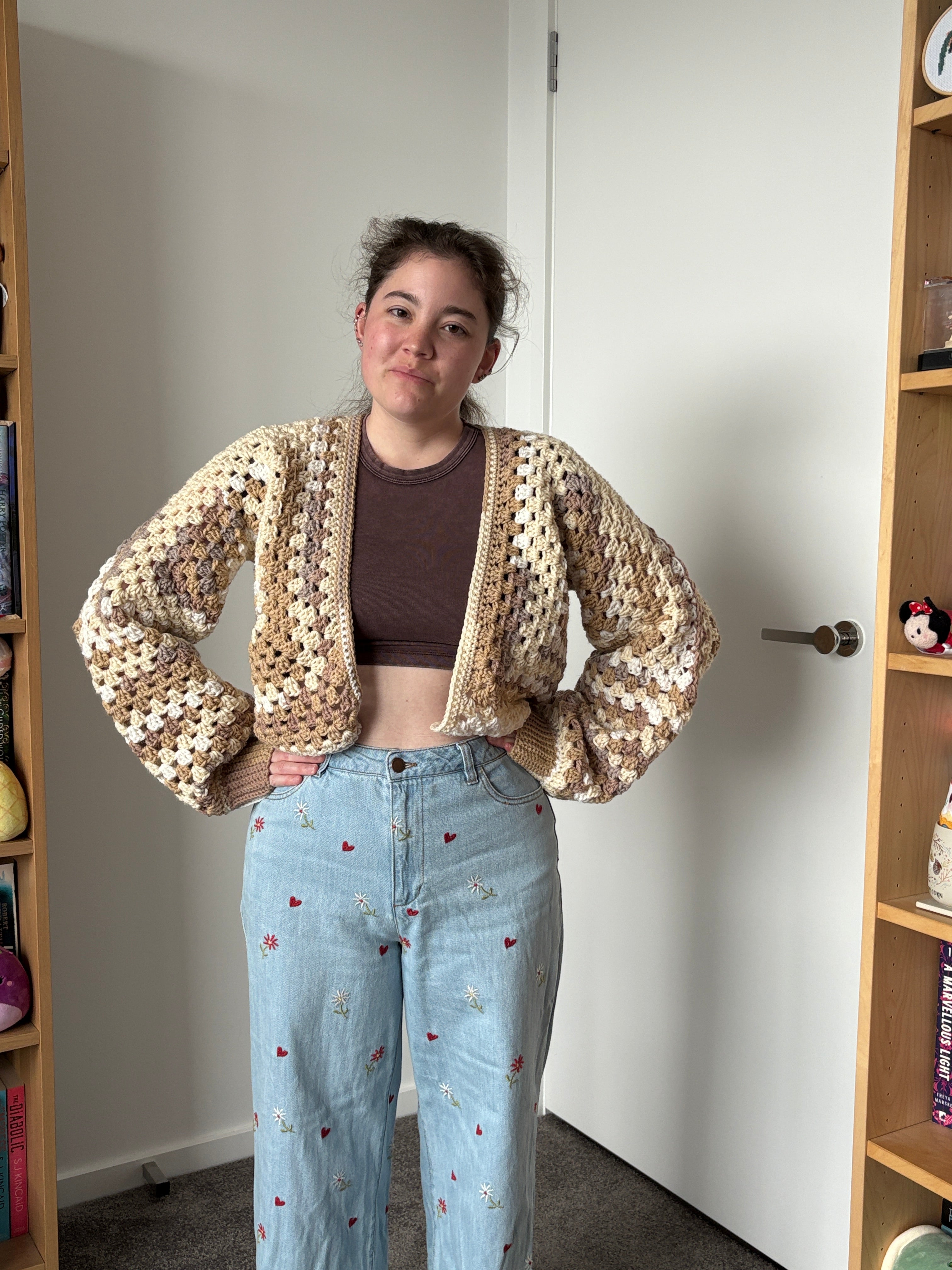 Small Neutrals Crochet Cardigan