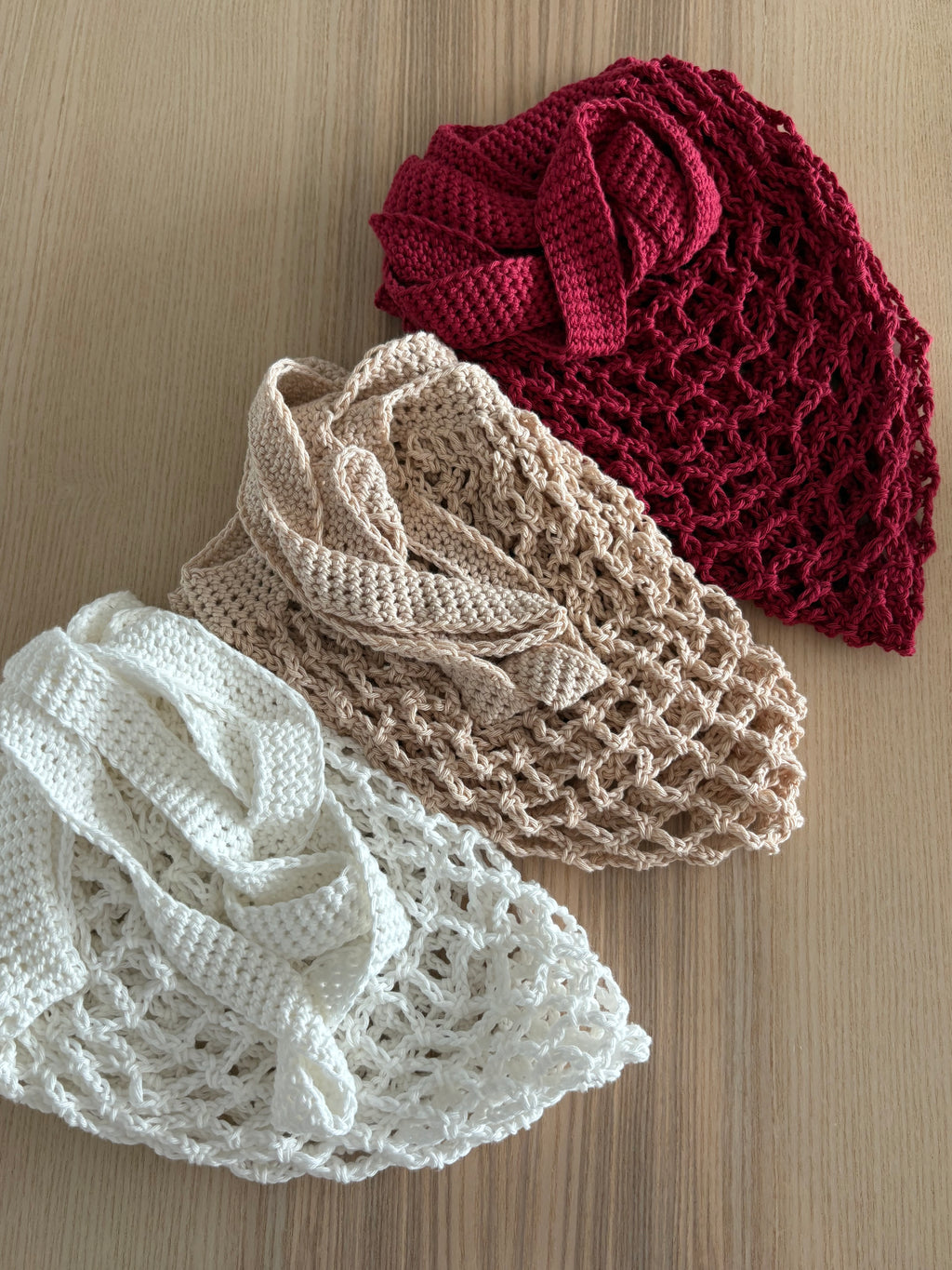 White Mesh Market Bag