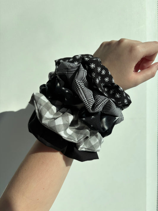 Black Collection Scrunchies