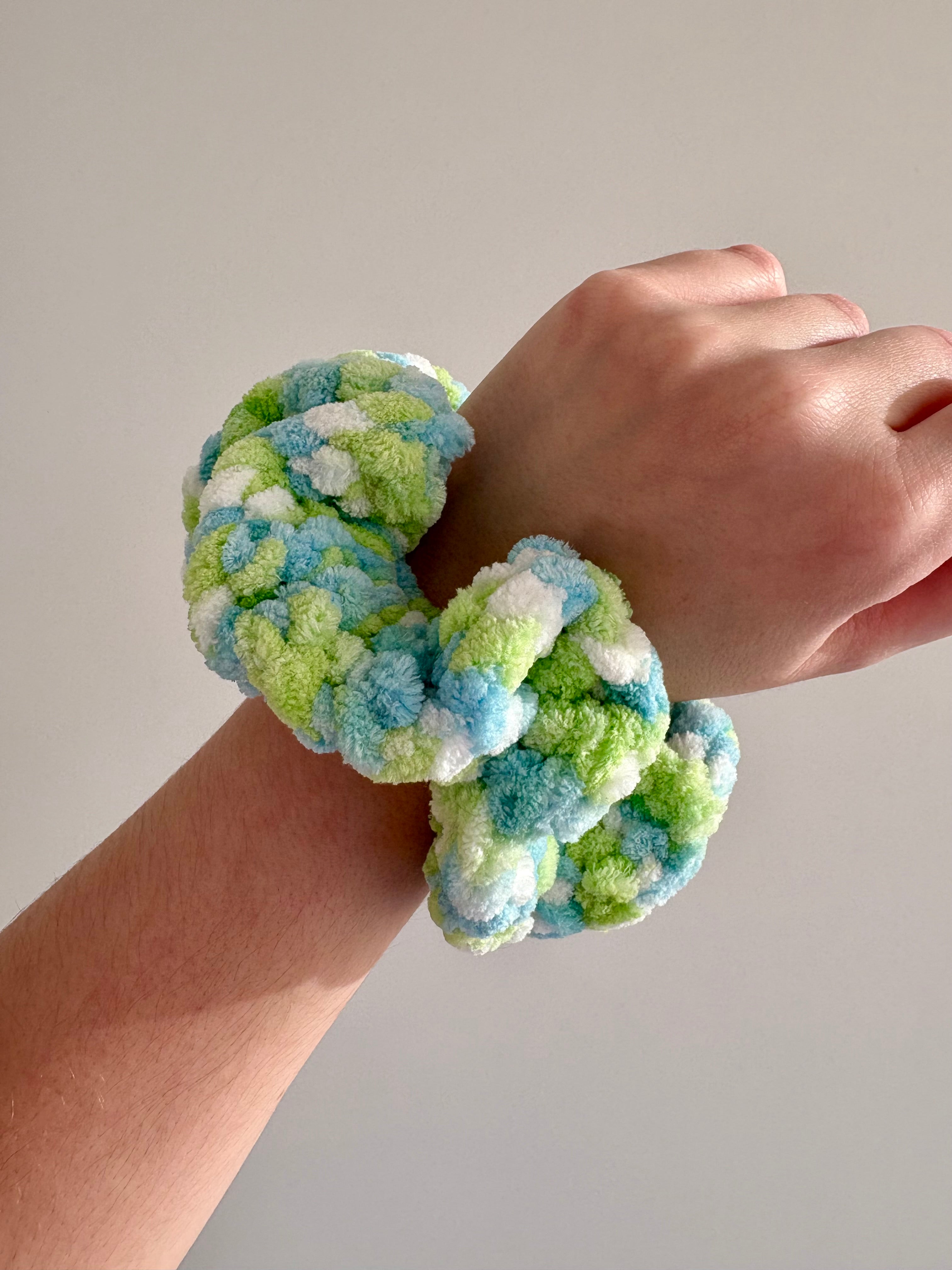 Pond Crochet Scrunchie