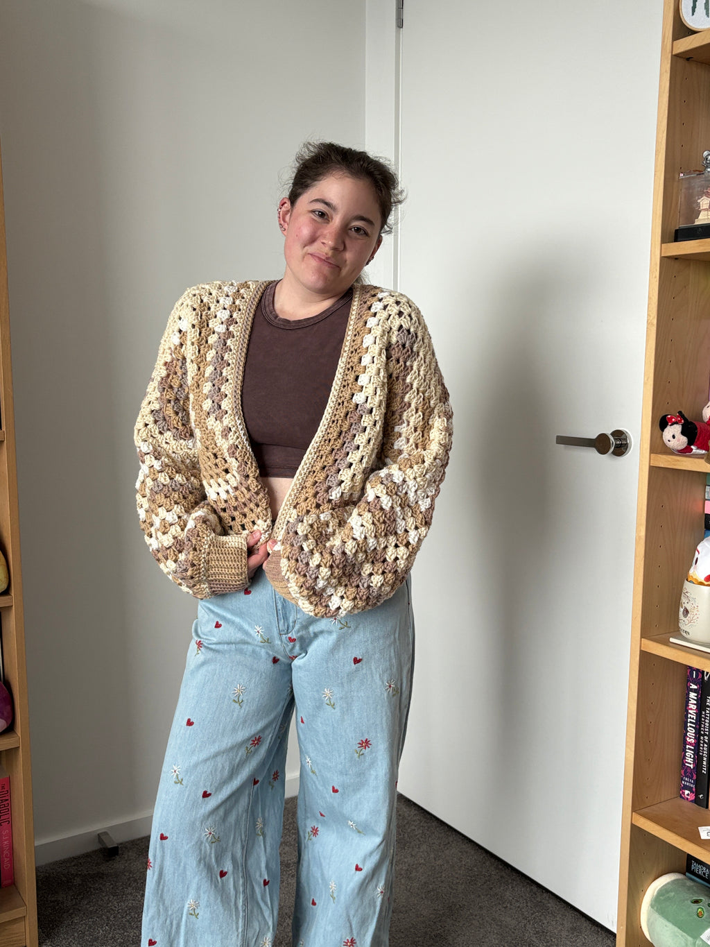 Small Neutrals Crochet Cardigan
