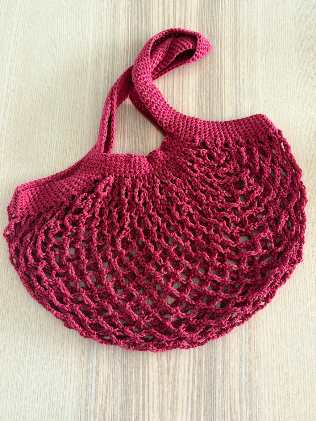 Christmas Red Mesh Market Bag