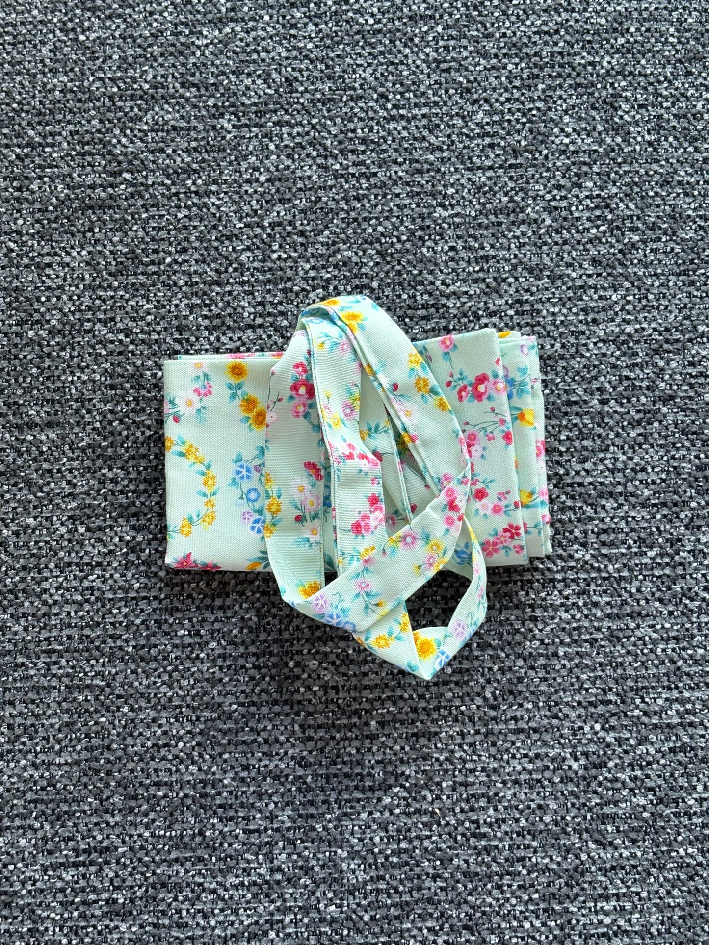 Mint Floral Wreath Tote Bag