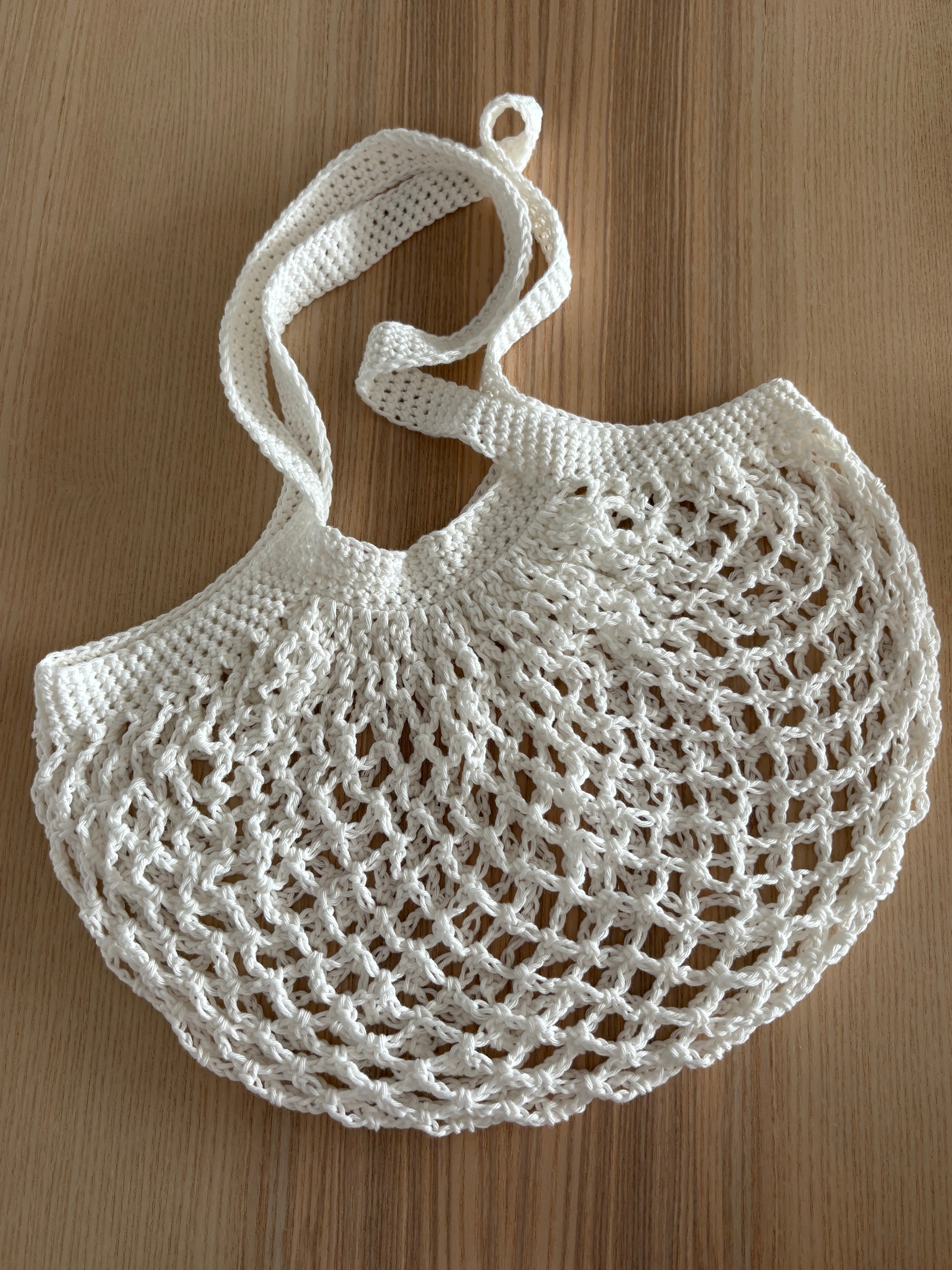 White Mesh Market Bag