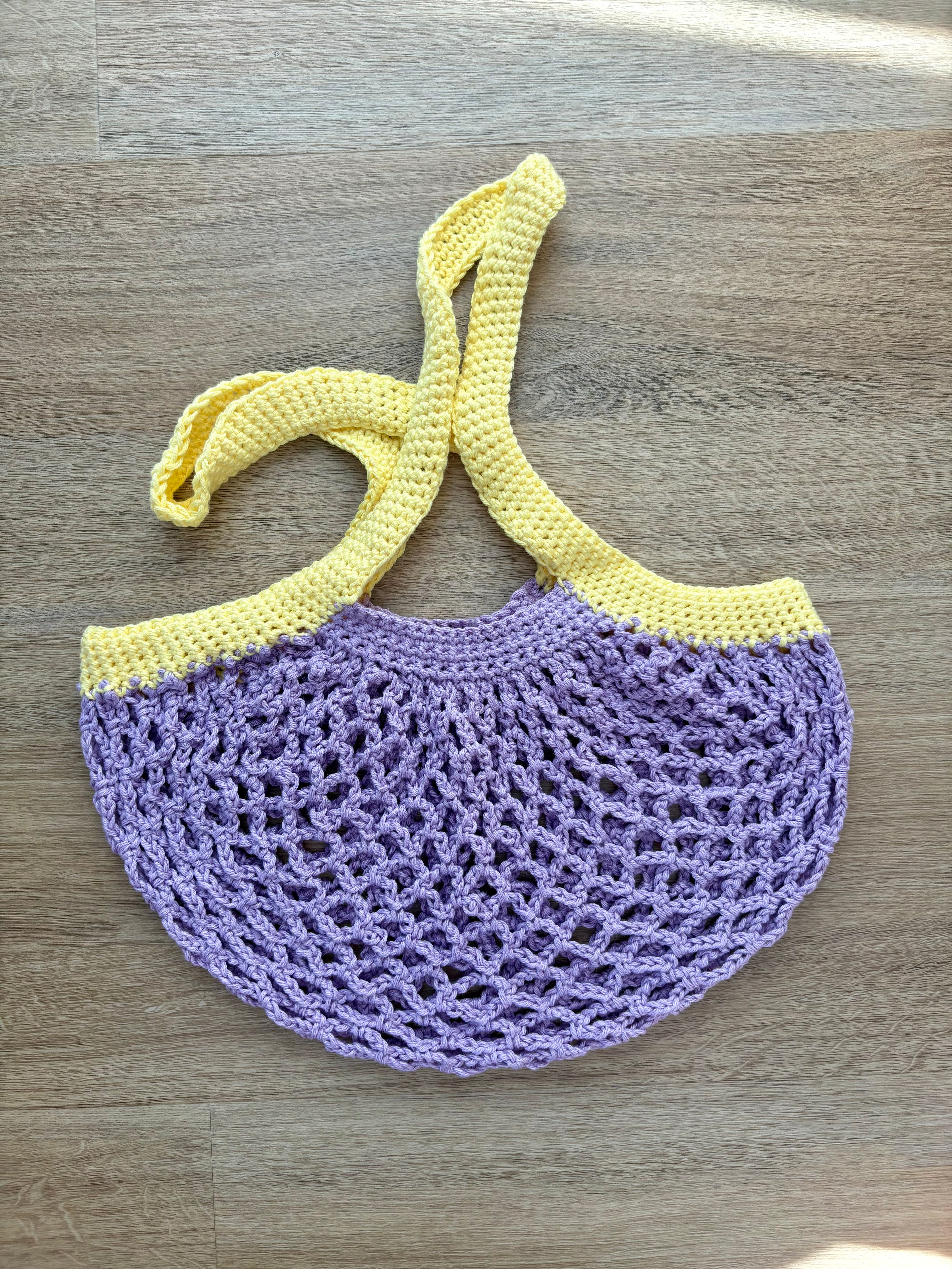 Sunshine & Lavender Mesh Market Bag