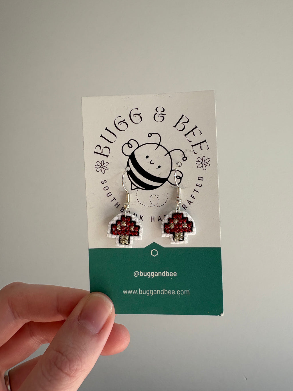 Mini Mushroom Earrings