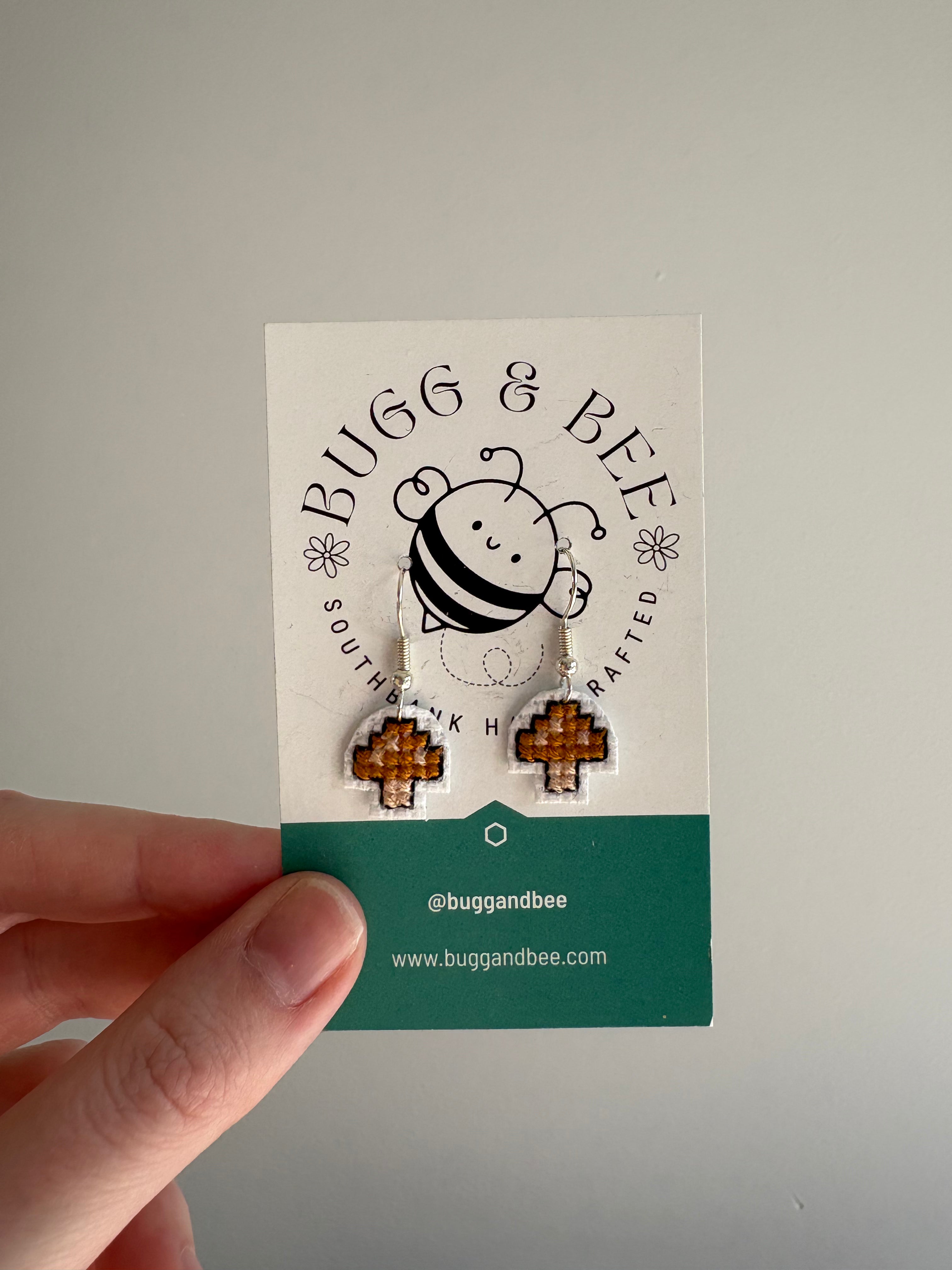 Mini Mushroom Earrings